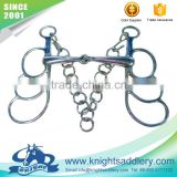SS Gag Bit with Hooks & Curb Chain