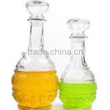 Embossed Europe Glass Vodka Bottle With Glass Lid thumbnail-4