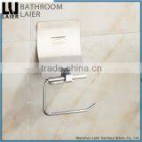 Simple Latest Styles & Innovations Covered Zinc Alloy Chrome Finishing Bathroom Sanitary Items Wall Mounted Toilet Paper Holder thumbnail-4