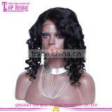 18 Inches Wholesale Price Qingdao Factory Loose Wave Side Part Lace Front Wig Brazilian Human Hair Wig thumbnail-1