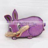 Handmade Leather Large Rabbit Coin Purse thumbnail-1