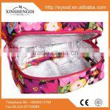 Good Price Cotton Pretty Quilted Textile Printing Side by Cooler Tote Bag thumbnail-4