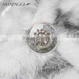 Regular Length Winter Women Black Cross Mink Fur Coat With Hat thumbnail-4