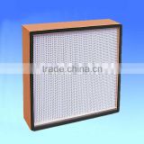 Air purifier hepa filter Wooden Frame 99.99% efficiency HEPA Air Filters
