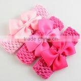 Children's Headdress V Ribbon Bow With South Korea Silk Elastic Hair Band thumbnail-5