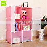 6 Big Square Cube Toy Storage Furniture With Plastic Material and Wrie Frame(FH-AL0023-6)