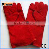 BSSAFETY Factory Price 2016 Wholesale Leather Welding Safety Work Glove thumbnail-4