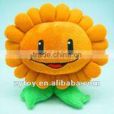 Cute Plush Sunflower Soft Toy OEM