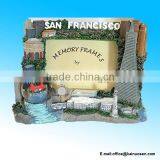 Polyresin/Resin San Francisco Picture Frame With Snow Globe thumbnail-1
