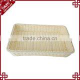 Rectangular Rattan Woven Table Storage Baskets for Food Display