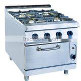 Commercial Kitchen 4 Burner Gas Stoves With Electric Oven thumbnail-2
