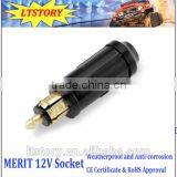 Black Color Car Merit 12V Rated Voltage 0-35V DC Max Current 16A Power Plug Power Socket thumbnail-3