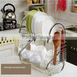 Hot Sale 2 Tier Kitchen Metal Corner Dish Rack thumbnail-2