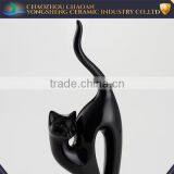 Popular Printed Ceramic Black Chicken, Old Feeling Cat Decoration thumbnail-2