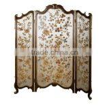 Arabian Furniture Traditional Hand Painting Four Panel Folding Screen, Retro Art Painting Wooden Floor Screen thumbnail-4