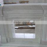 White Carrara Marble Fireplace thumbnail-2