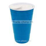 Disposable Colorful Plastic Coffee Cups With Lid, High Quality Cold Drink Cups With Lid thumbnail-5