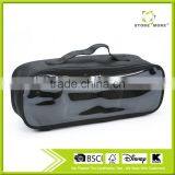 Store More Black Rectangular Travel Carry Toiletry Kits With Clear PVC thumbnail-1