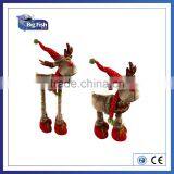 Christmas Decoration Supplies Small Standing Deer Elk With Retractable Legs thumbnail-1