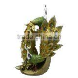 Shinning Coating Delicate Resin High Quality Peacock Statues thumbnail-2