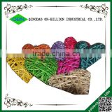 Customized size cheap handmade colored decorative hanging wicker rattan heart