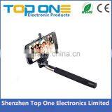 TOP ONE Mini Cable Take Pole Monopod Selfie-stick Factory Wholesale Price Foldable Wired Selfie Stick thumbnail-2