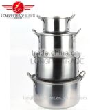 4pcs good selling in china market stainless steel soup pot set