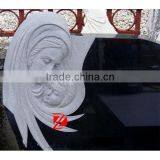 Cemetery Headstone Tombstone With Mary and Baby Head thumbnail-1