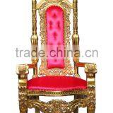 High Back Baroque King and Queen Throne King Chair thumbnail-6