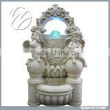 European Style Floating Ball Stone Angel Fountain thumbnail-1