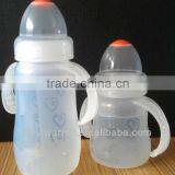 Silicone Baby Bottle Cute Baby Bottle Food Grade Silicone Made Bottle 240ML thumbnail-2