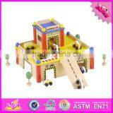 2016 New Products Funny Children Wooden Toy Parking Garage for Sale W04B040 thumbnail-2