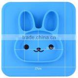 FDA Approved Rabbit Silicone Placemat for Kids Children Dinner Plate thumbnail-4