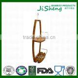 TOP Quality Bamboo Bathroom Shower Tub Hanging Caddy With LFGB & FDA thumbnail-4
