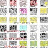 Customlized Eco-friendly Heat Transfer Number thumbnail-1