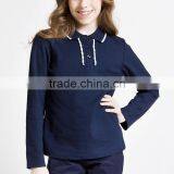 2017 Spring Selling Student Girls' Long Sleeve T-shirt, British Solid Color College Long Sleeve T-shirt thumbnail-4