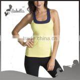 Women Sexy Gym Sport Wear High Neck Tank Top Yoga Gym Wear thumbnail-1