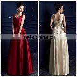 One Piece Designer Satin Long Wholesale Evening Dress thumbnail-1