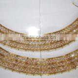 Designer PEARL Polki Payal ANKLETS Pair Feet Bracelet Gold Plated thumbnail-2