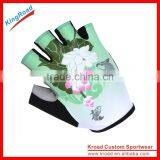 Wholesale Custom Outdoor Sports Bike Lycra Half Finger Cycling Gloves for Riding thumbnail-1