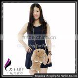 CX-H-15 Cute Rabbit Shape Women Genuine Rex Rabbit Fur Handbag thumbnail-4