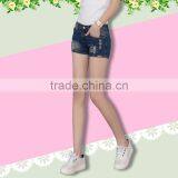 2016 Latest Design Solid Color Women Hot Denim Shorts thumbnail-4