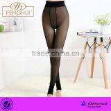 Winter Temptation Black Silk Double Visible Warm Leggings thumbnail-1