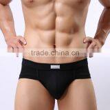 MGOO High Quality Bamboo Cotton Modal Brief For Man Plain Underwear Armour Brief Penis MB021 thumbnail-3
