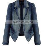 Zm50356b Autumn New Style Women Coats Europe Slim Short Jeans Coat thumbnail-3