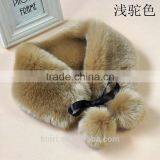 New Womens Stylish Lovely Faux Fur Scarf Scarves Neck Warmer Wraps Collar With Strips Shawl Wholesale Price thumbnail-2