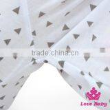 Triangle & Floral Print Outfits With Scarf Soft Touch Baby Clothing Set Factory Wholesale Little Girls Clothes thumbnail-4