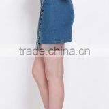 EY1844D Fashion Hot Sexy Denim Mini Skirt With Raw Hem For Women thumbnail-3