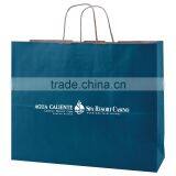 USA Made Solid Tinted Kraft Shopping Bag - Made of Natural Kraft Paper, Dimensions Are 16" x 6" x 13" and Comes With Your Logo. thumbnail-1
