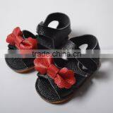 Genuine Leather Girl Summer Moccasins, Bow Design Baby Shoes thumbnail-3